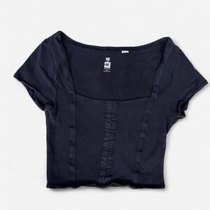 Pacsun square neck corset tee